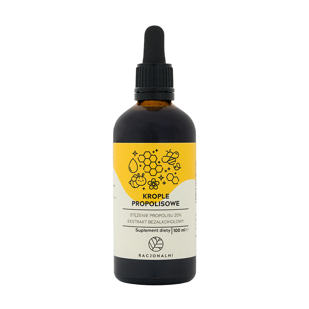 krople propolisowe bezalkoholowe Racjonalni butelka 100 ml suplement diety
