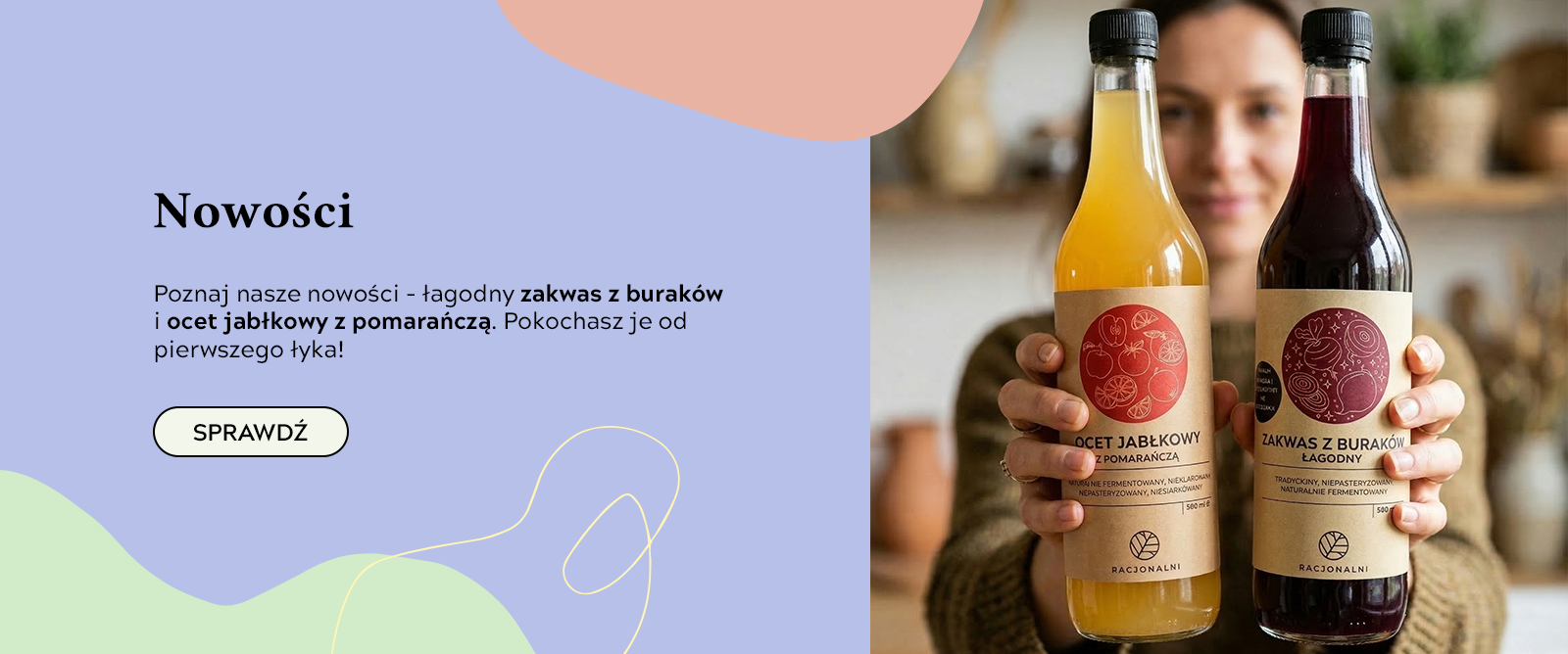 banner z nowościami w sklepie