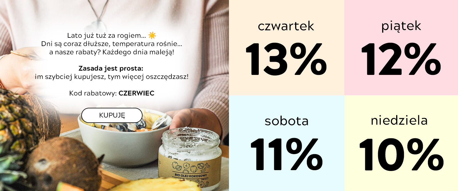 banner promocja na długi weekend czerwiec