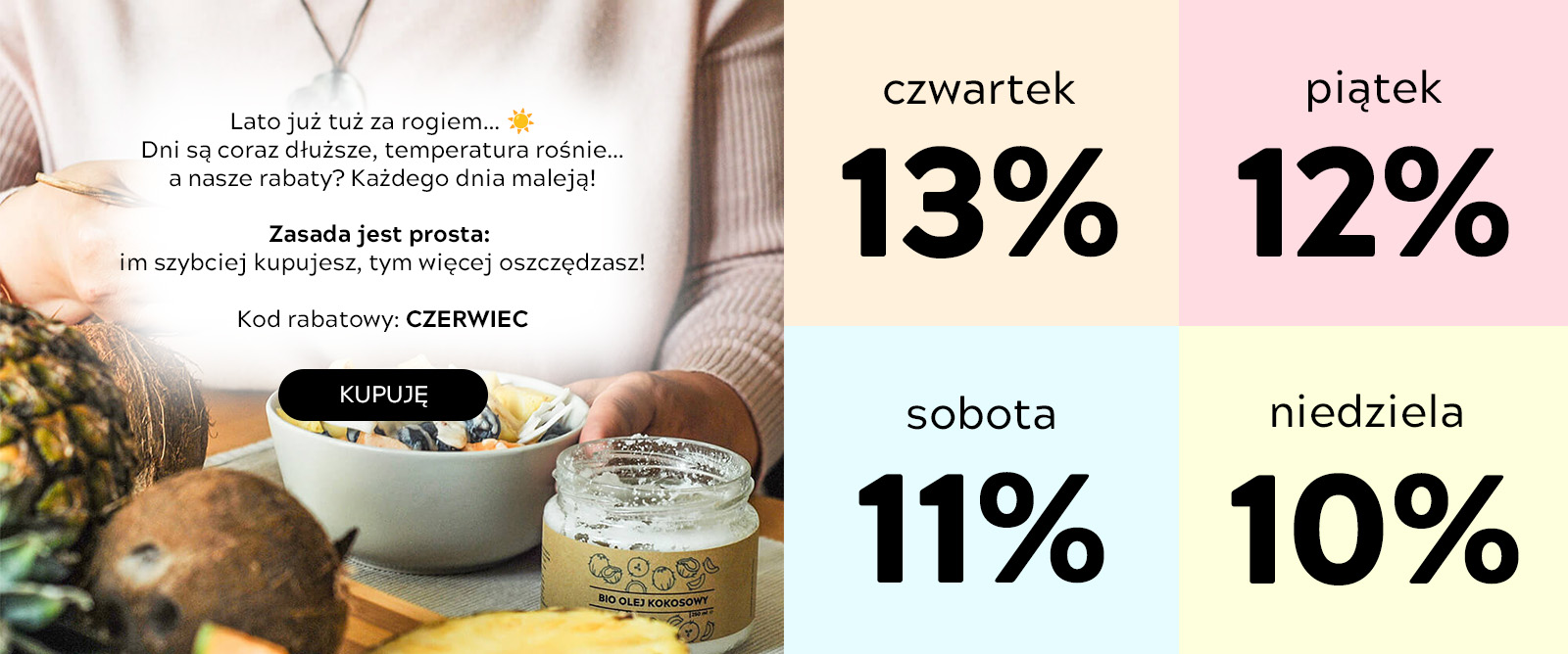banner promocja na długi weekend czerwiec - wersja alternatywna